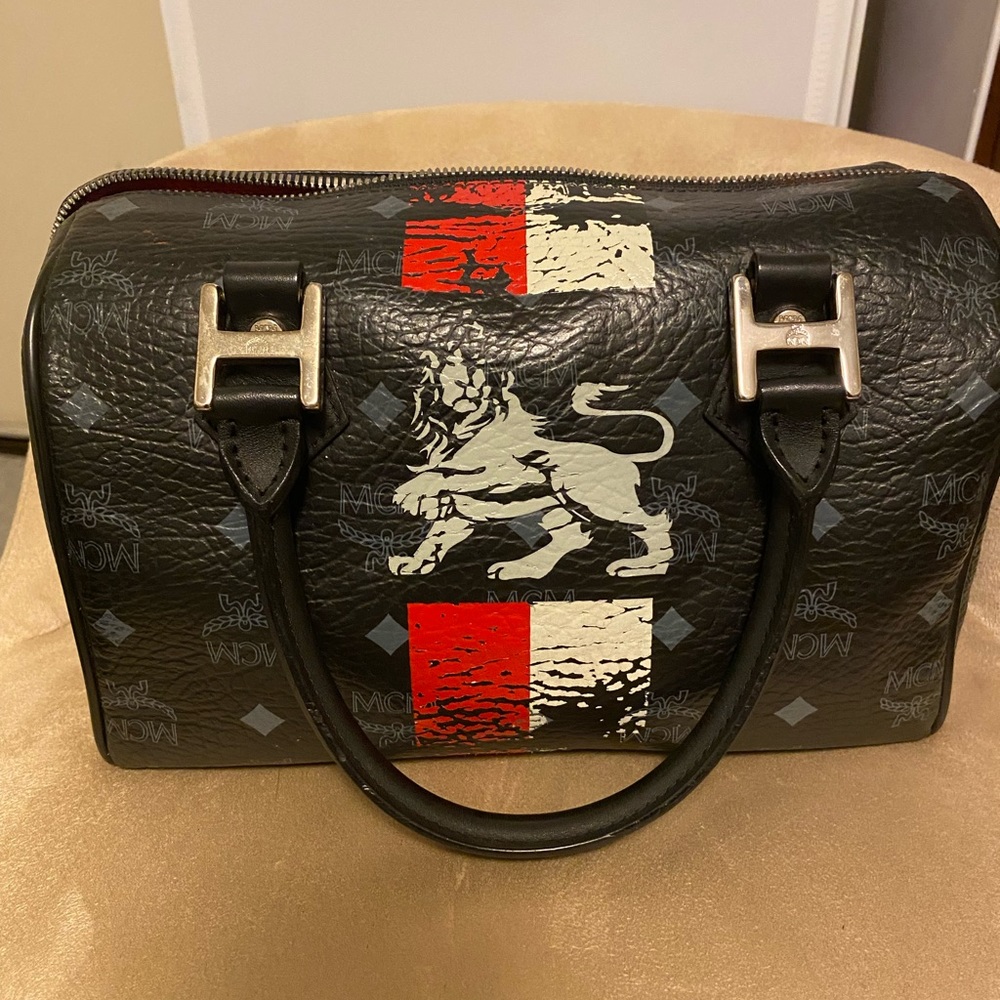 MCM Black 1976 Limited edition Boston bag